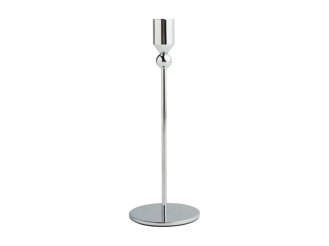 Bougeoir Concepto Argent Moyen 21.5 x 8