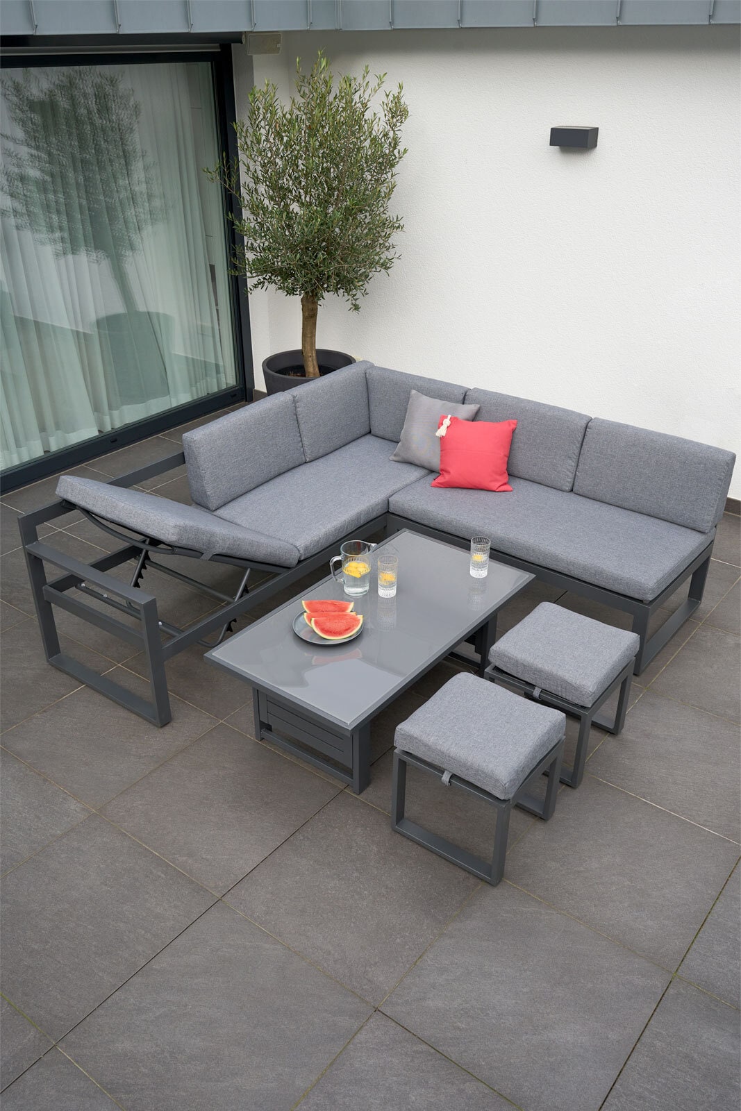 Garden FLAIR Dining Gartenlounge LANGEOOG 5-teilig