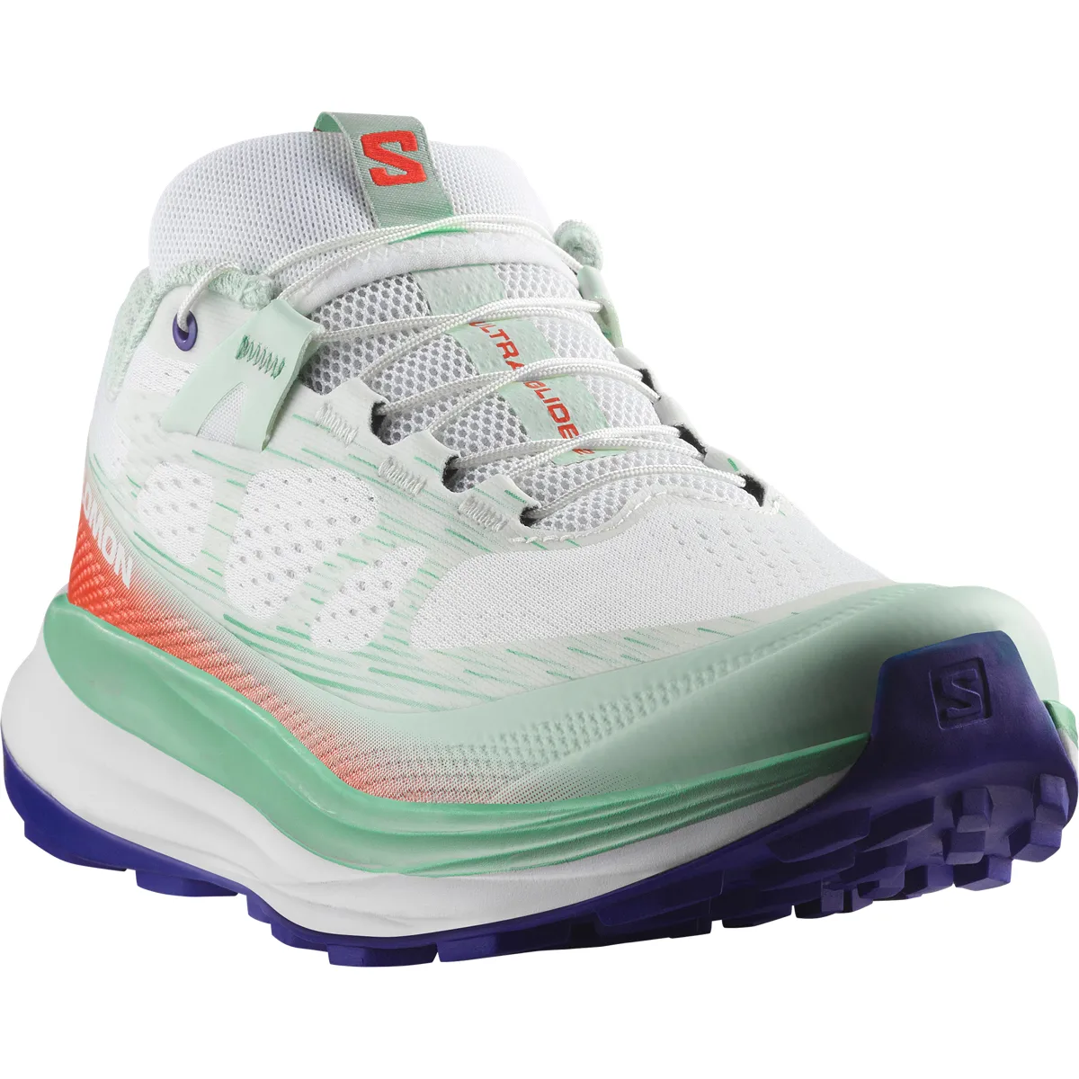 Salomon Ultra Glide 2 White / Electric Green / Cherry Tomato