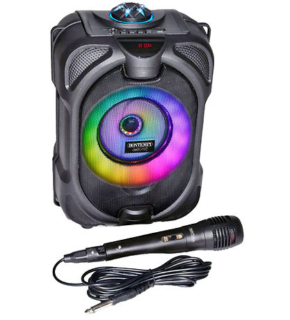 Bontempi Lautsprecher m. Mikrofon/Licht - 26 cm - kabellos