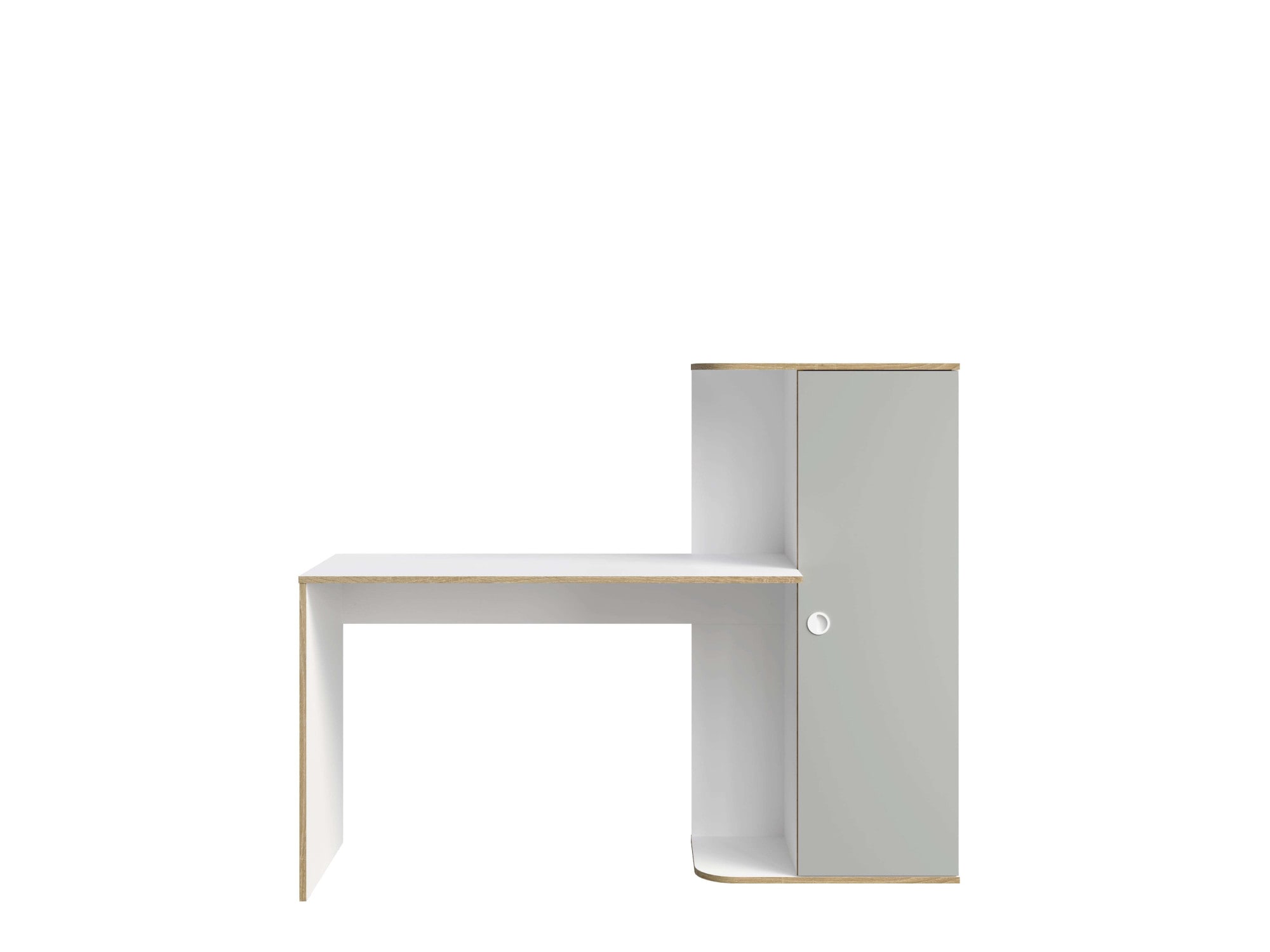 Home affaire Schreibtisch »ELLETE Computertisch mit viel Stauraum, Masse B/T/H: 160/53,3/128,7 cm« Bürotisch mit 1 Tür und mehreren Regalfächern