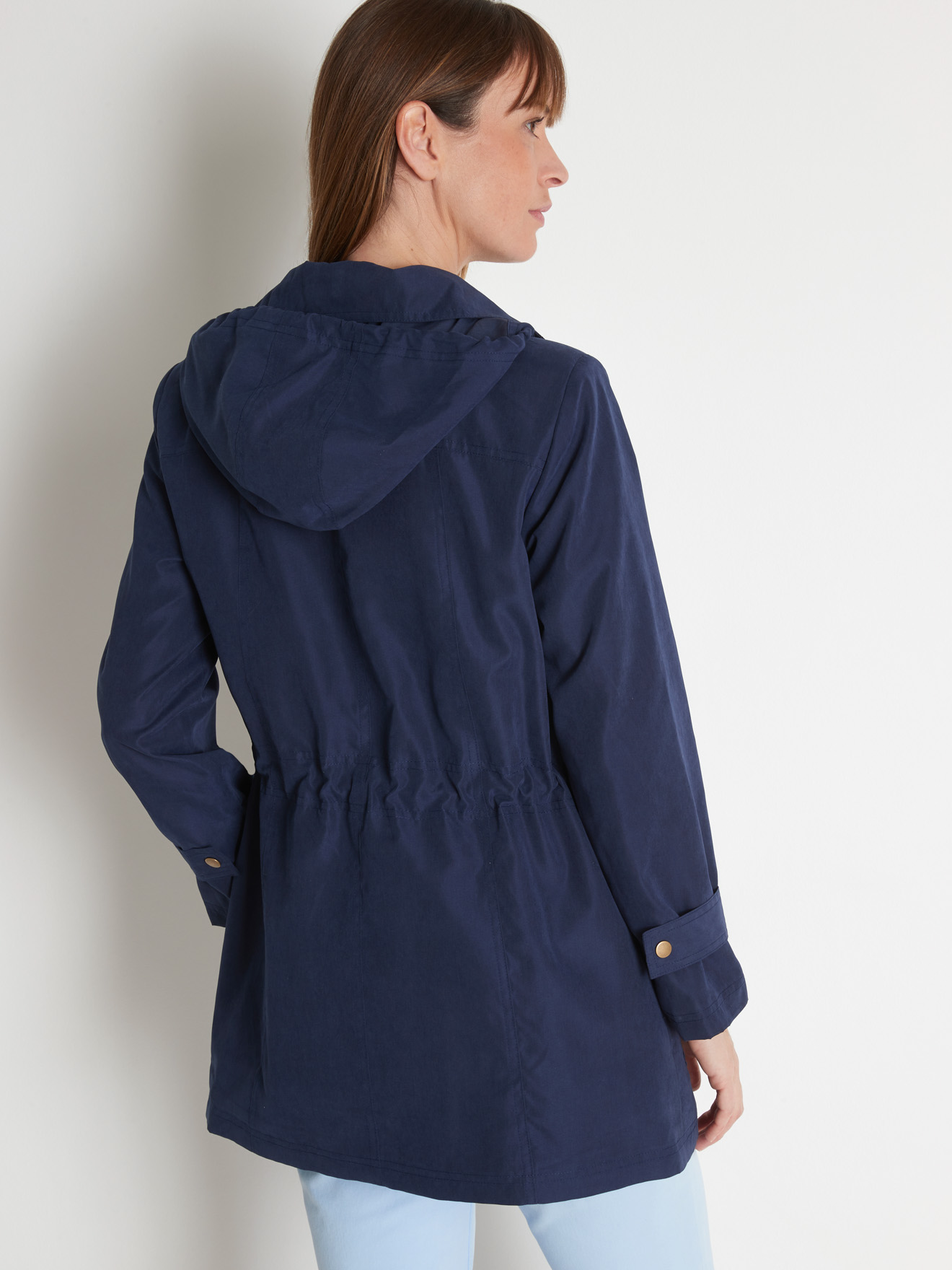 Parka déperlante à capuche amovible