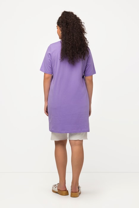 Longshirt, Classic, Carree-Ausschnitt, Halbarm