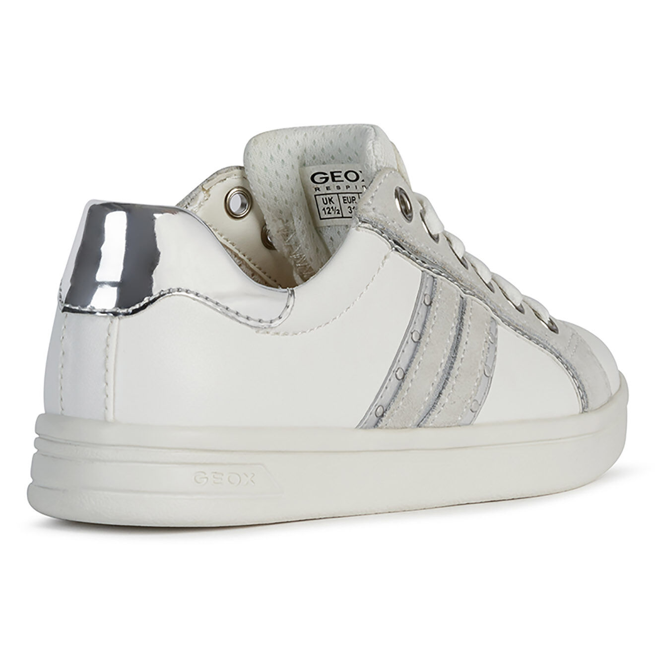 Geox Baskets Djrock blanc/argenté