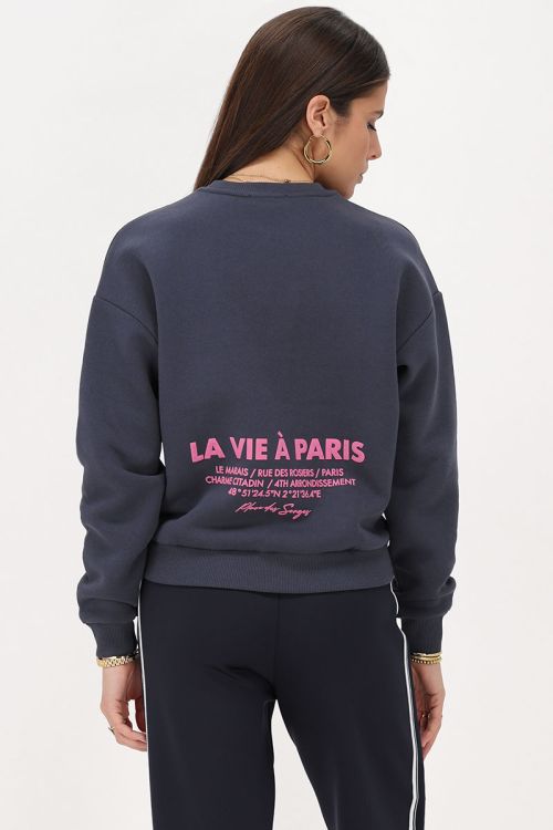 Donkergrijze sweater 