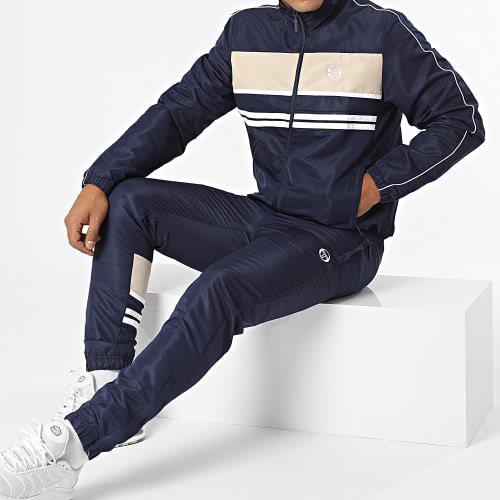 Ensemble De Survetement A Bandes Ryo 40388 Bleu Marine