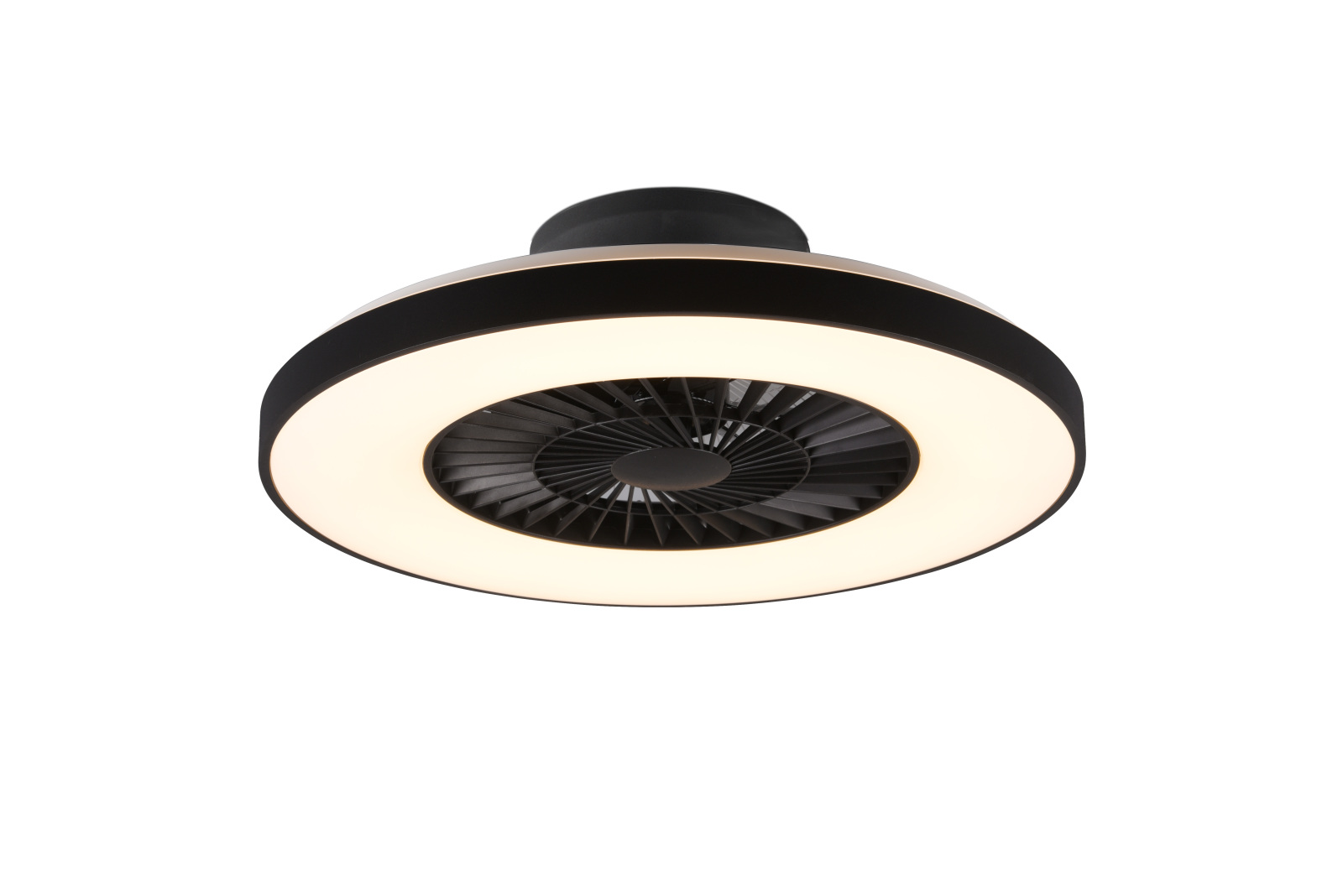 Deckenventilator - schwarz matt - mit LED - Ø 59 cm
