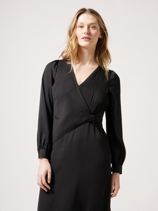 Robe midi cache-cœur
