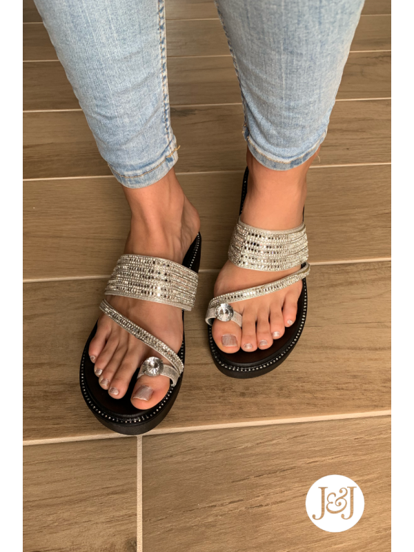 Nu-pieds Bijoux 'Assia'