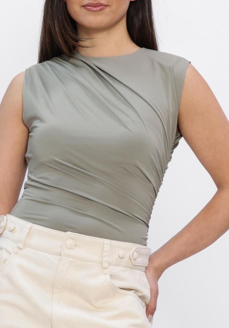 groene rosemunde top billie sl drape top