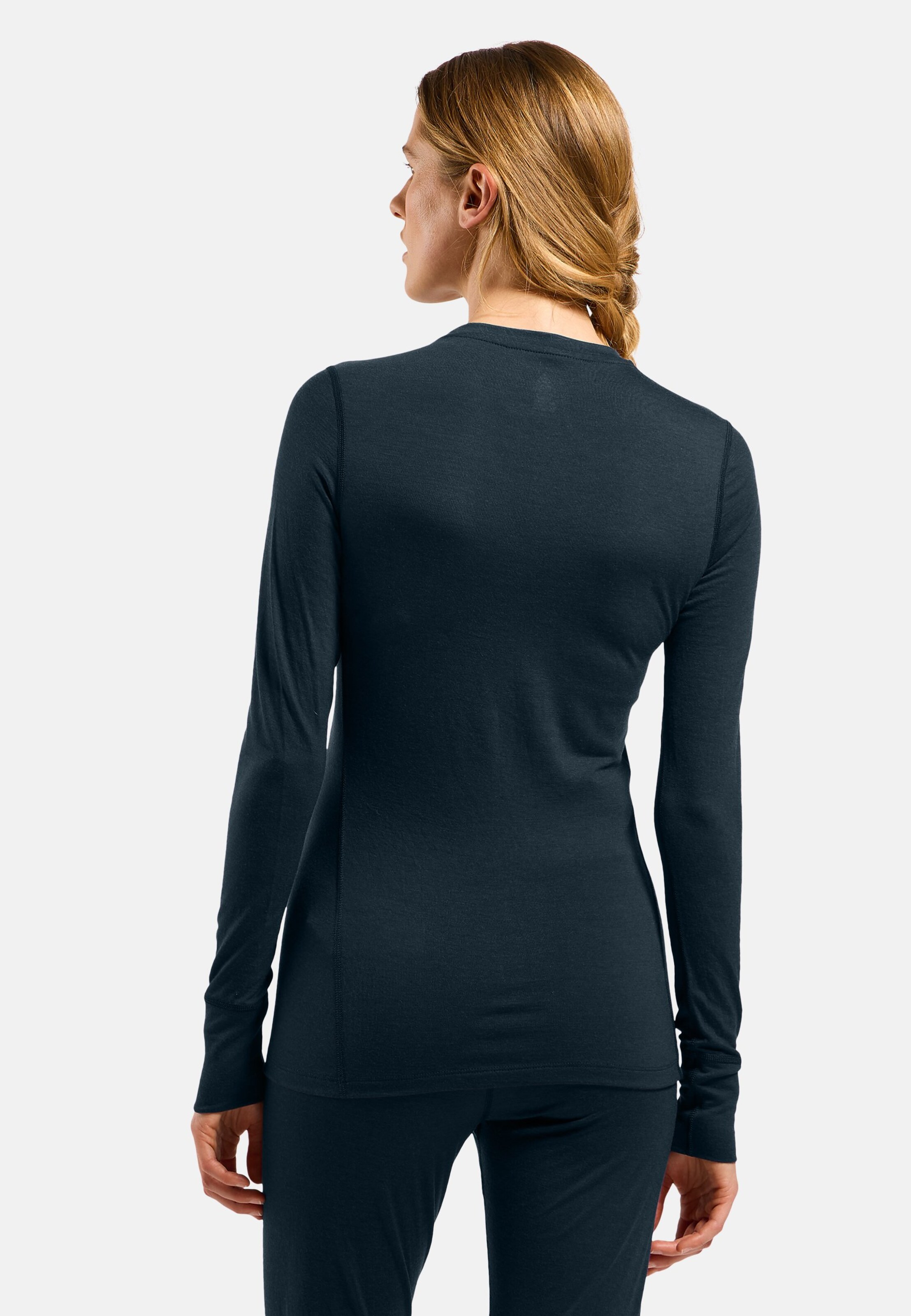 Natural Merino 200 Base Layer Langarmshirt in dark sapphire