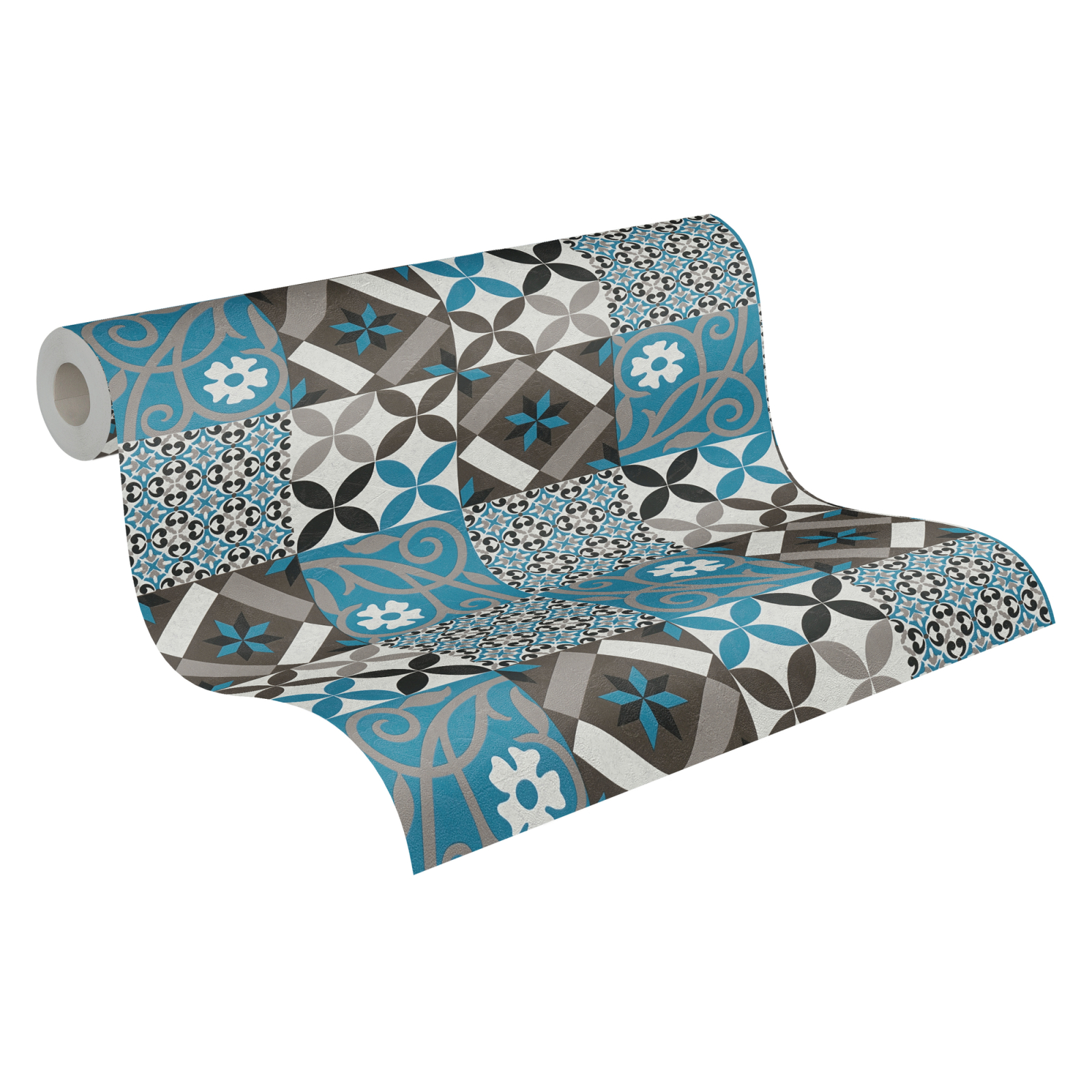 Vliestapete NEW LIFE - schwarz-blau - 10 Meter
