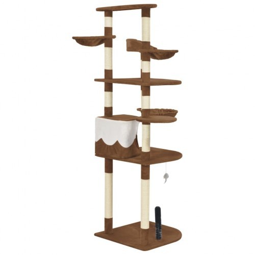 arranhador de sisal marrom para gatos