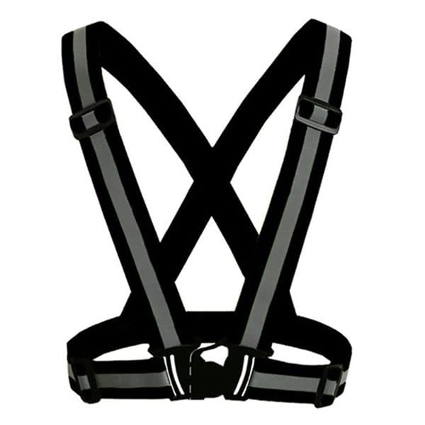 Refleksvest for trening / Sykle - Svart