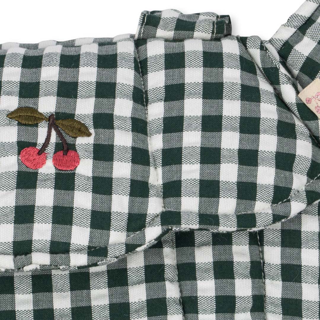 konges sløjd poppendraagzak - green check