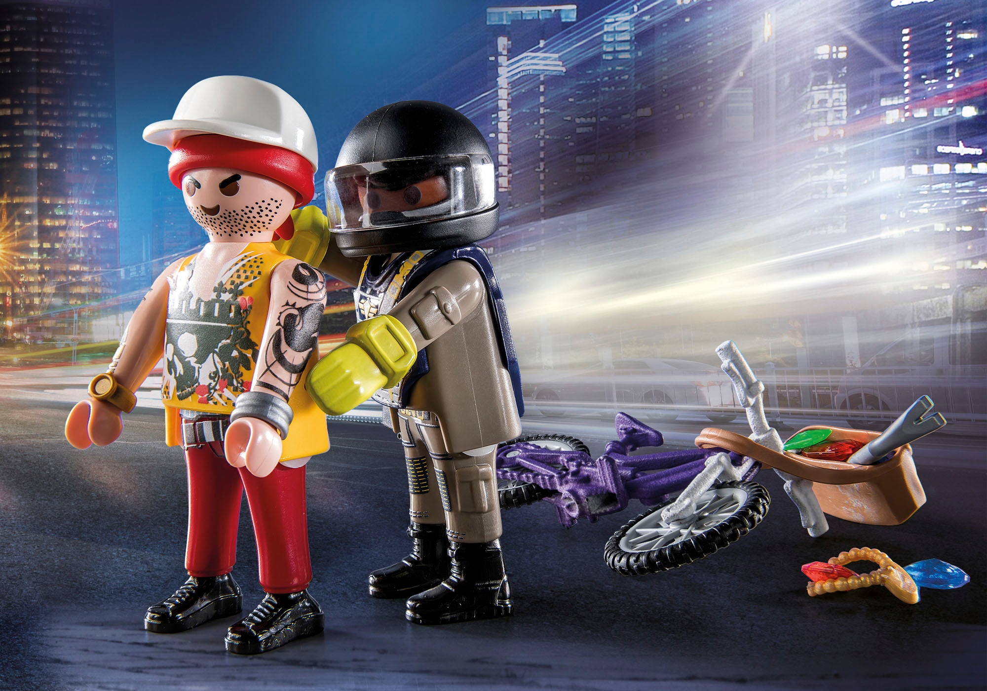 Playmobil® Konstruktions-Spielset »Starter Pack, SEK und Juwelendieb (71255), My Action Heroes« Made in Europe