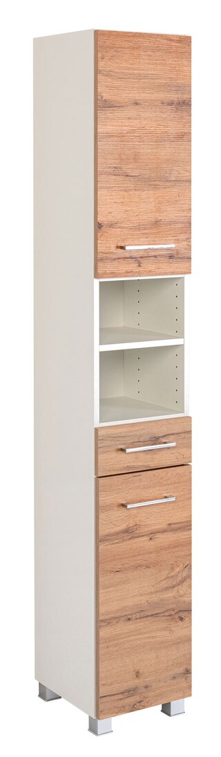 Hochschrank Paris 30x180x35 cm Weiß/Weiß NB