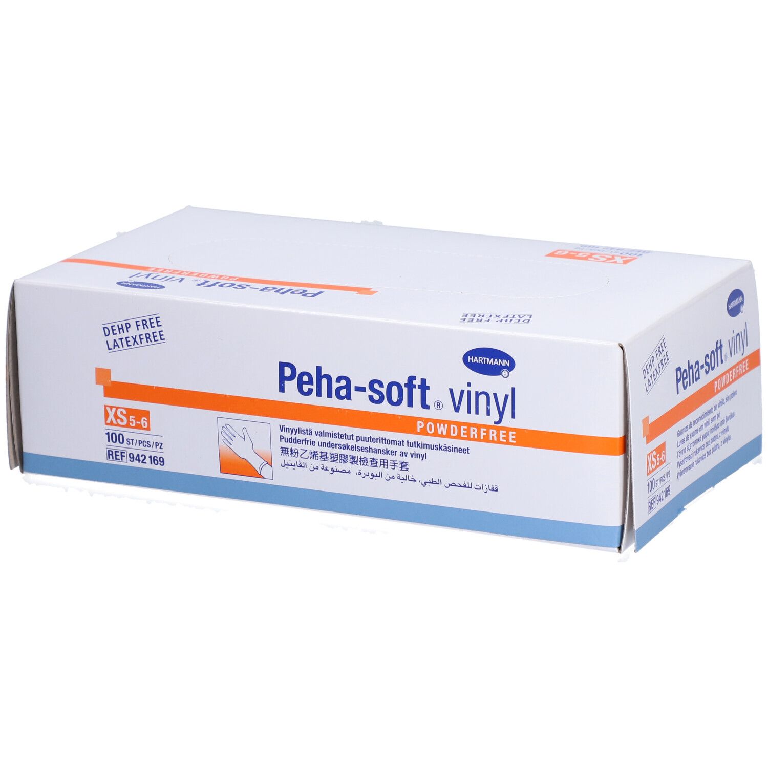 PEHA-SOFT Vinyl Untersuhungshandschuhe unsteril puderfrei XS 100 Stück