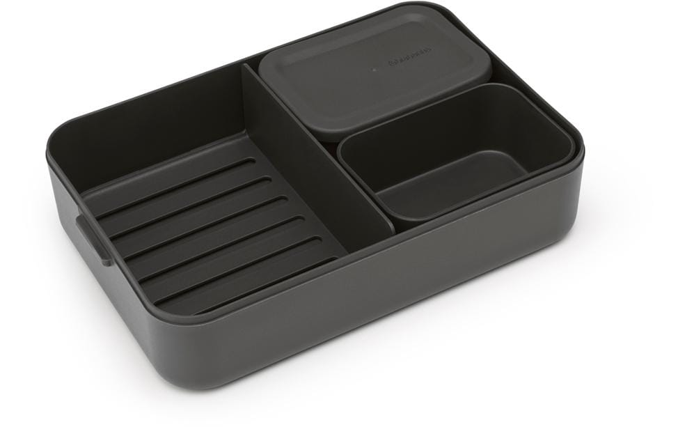 Lunchbox Make & Take 25.5 x 16.7 x 6.2 cm, DunkelgrauZnünibox