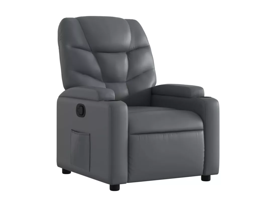 Fauteuil inclinable Gris Similicuir