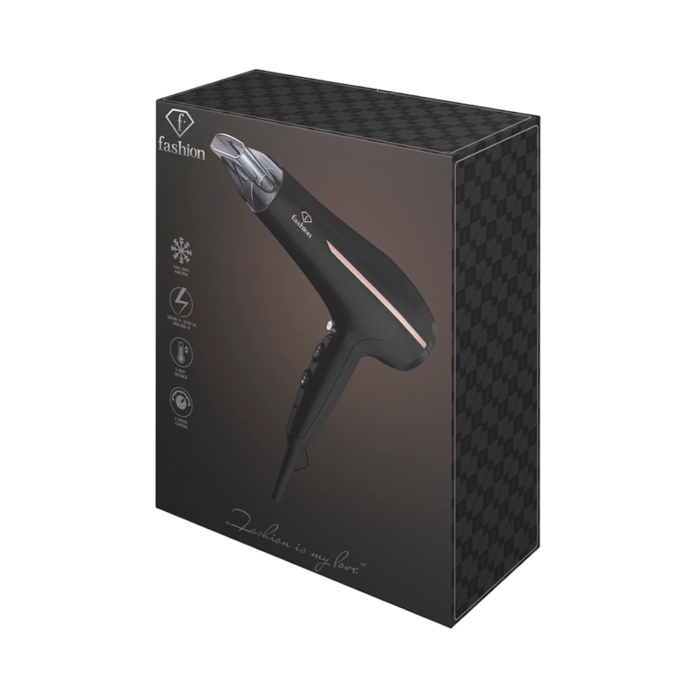 fashion Professioneller Haartrockner Black Rose Gold Collection