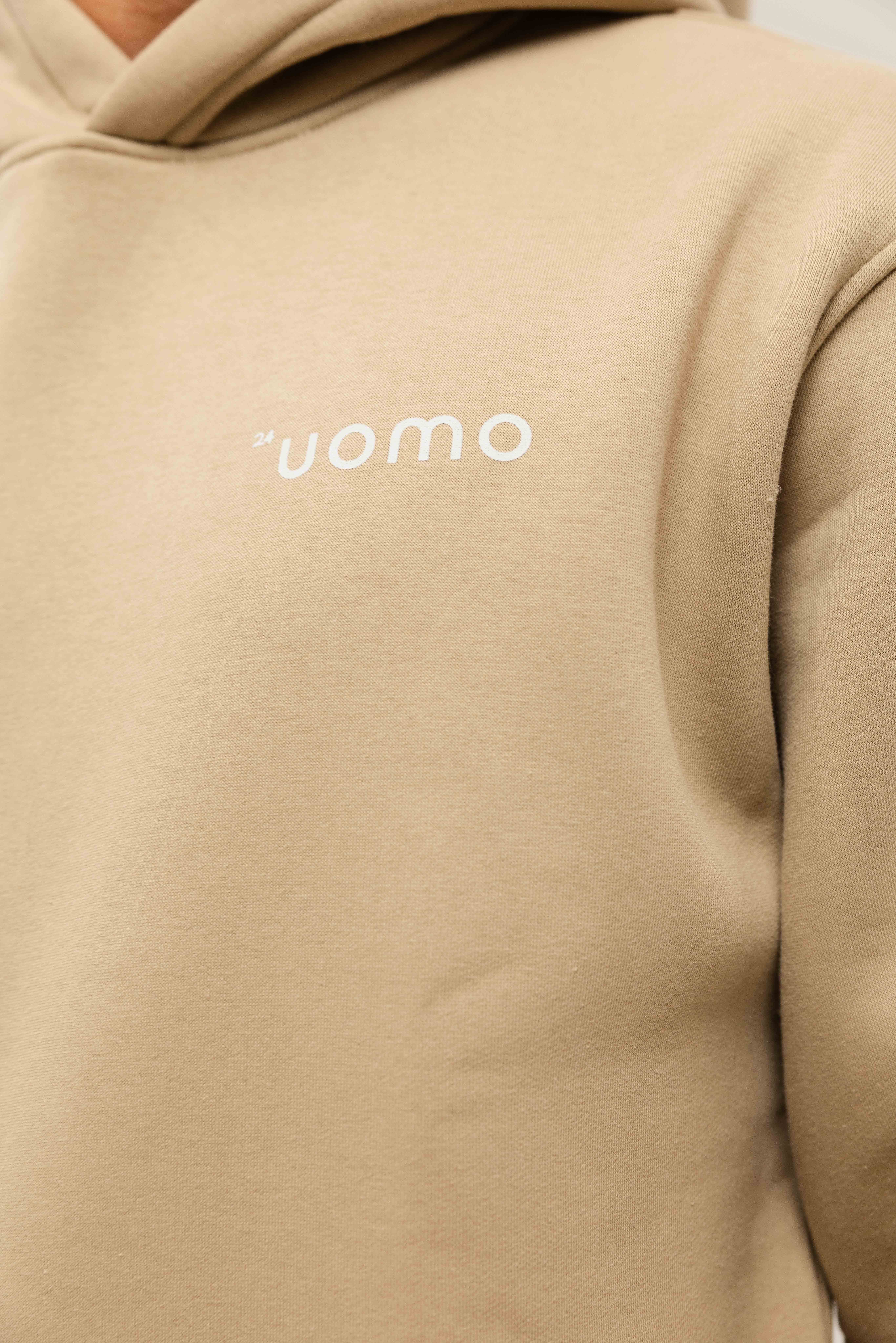 24 Uomo Basic Hoodie Heren Groen