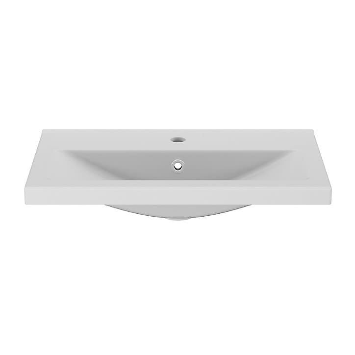 Plan vasque faible profondeur blanc GoodHome Nira 60 cm
