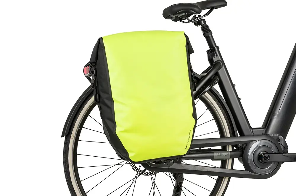 AGU Clean Single Shelter Click'nGo Large 21L Achtertas Neon Geel