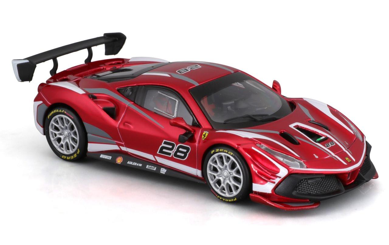 Ferrari Racing 488 Challenge Evo 2020 Rot 1:43Sammlermodell im Massstab 1:43