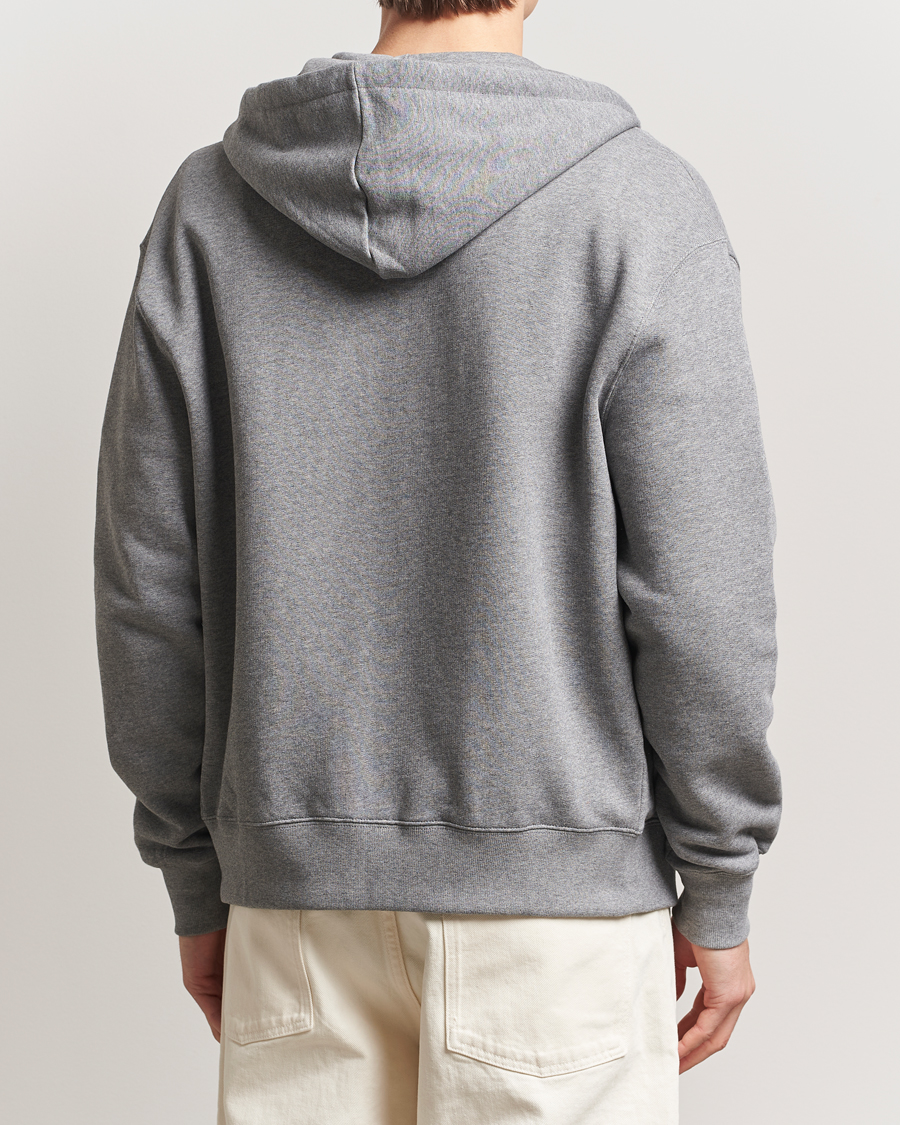 Maison Kitsuné Tonal Fox Head Full Zip Hoodie Medium Grey Melange