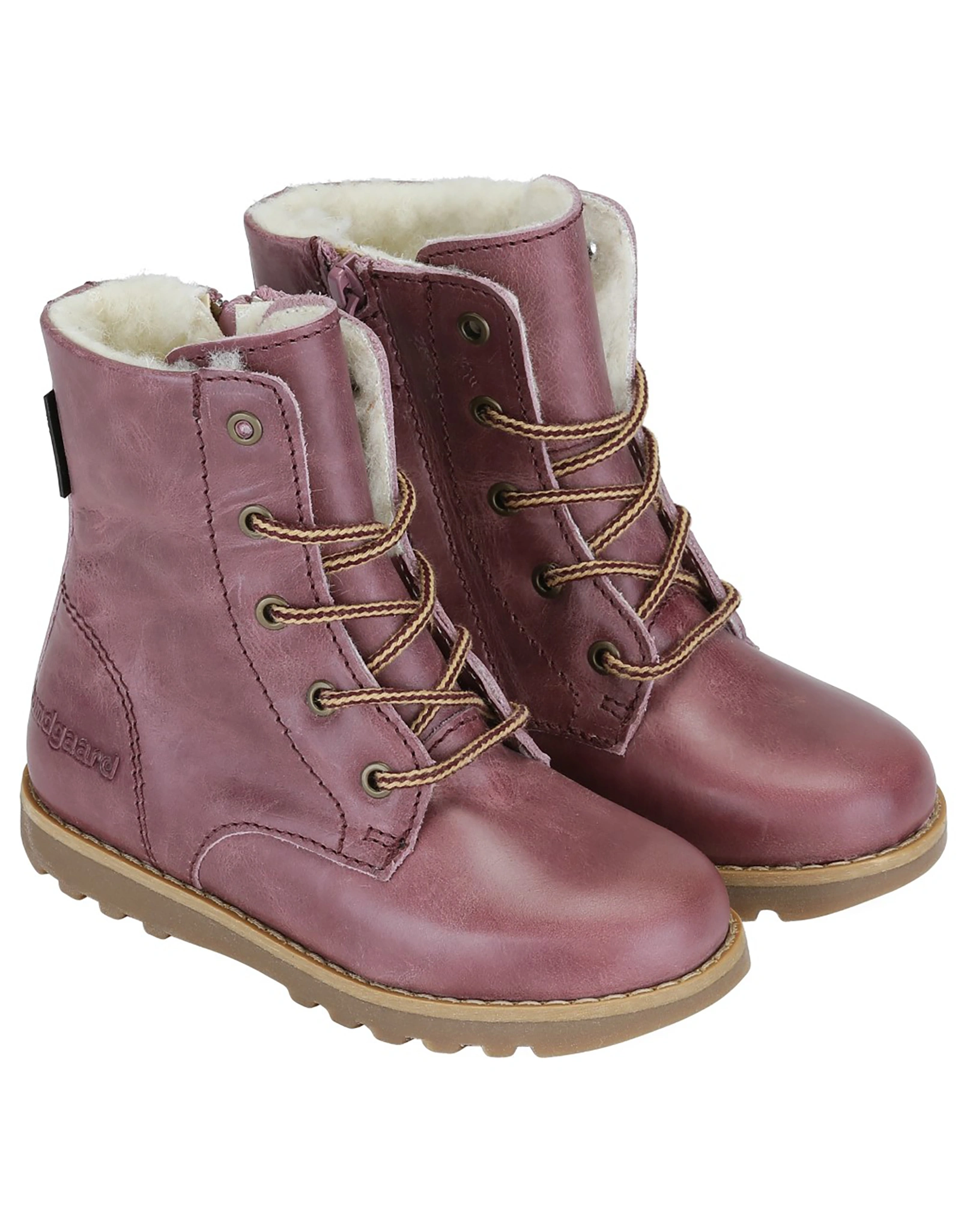 Schnür-Boots TAYLOR gefüttert in dark rose