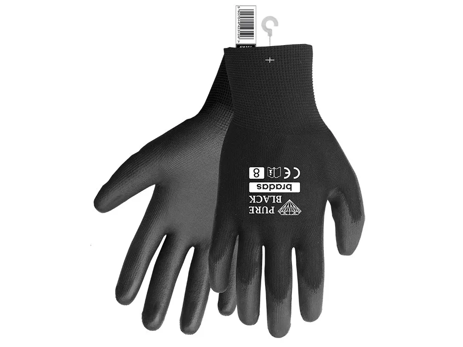 Bradas RWPBC11, Polyester, Polyurethan, Sort, Unisex, 1 par
