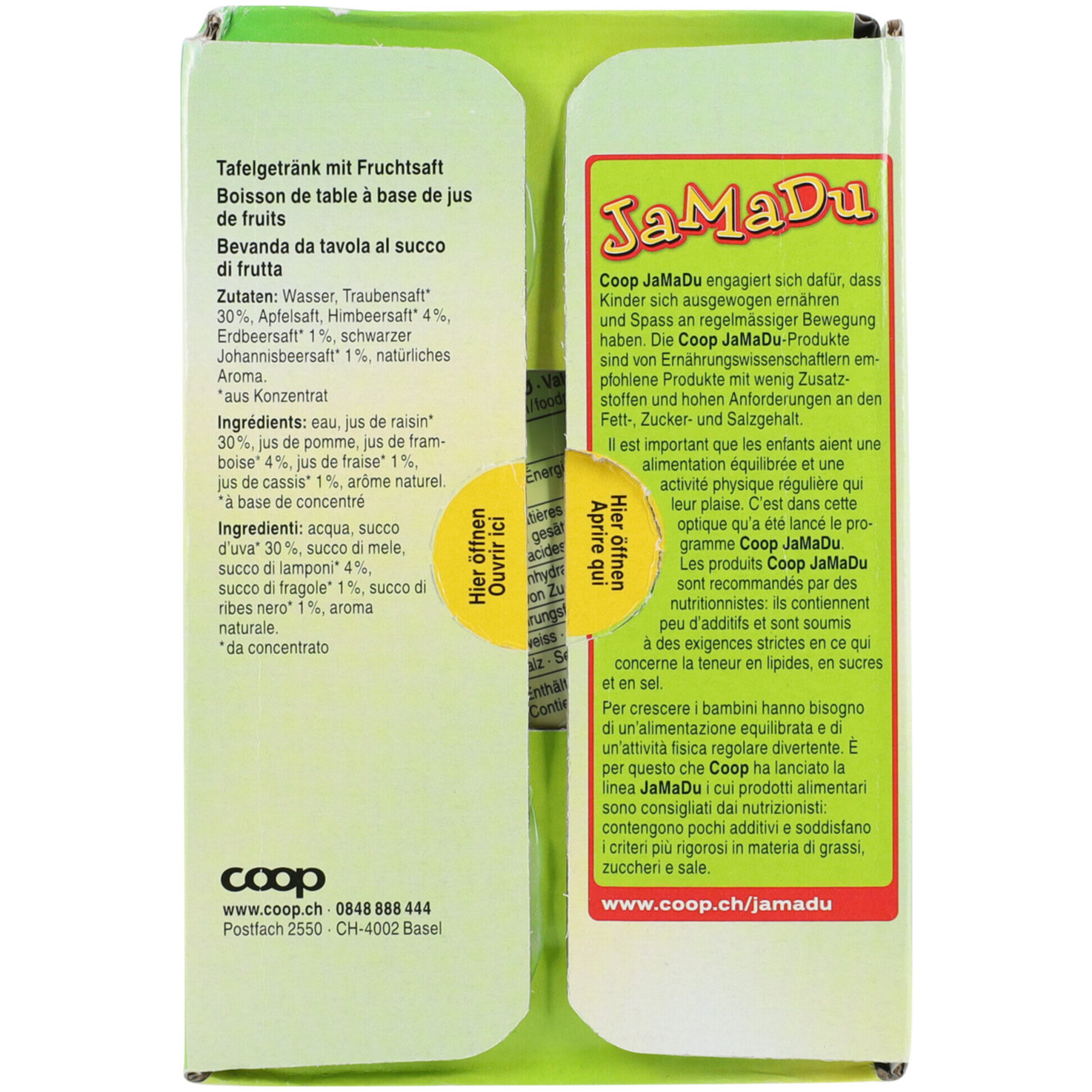 JaMaDu JaFrutta Schorle rote Beeren 10x20cl -200cl