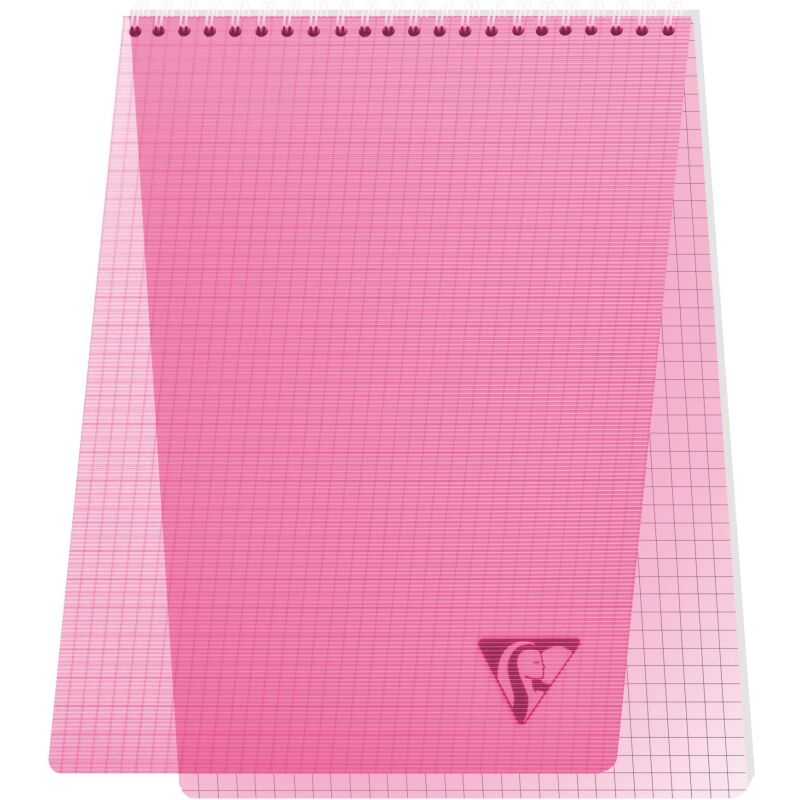 Bloc de bureau Linicolor Clairefontaine 21 x 29,7 cm spirale couleurs aléatoires - 5 x 5 - 80 feuilles
