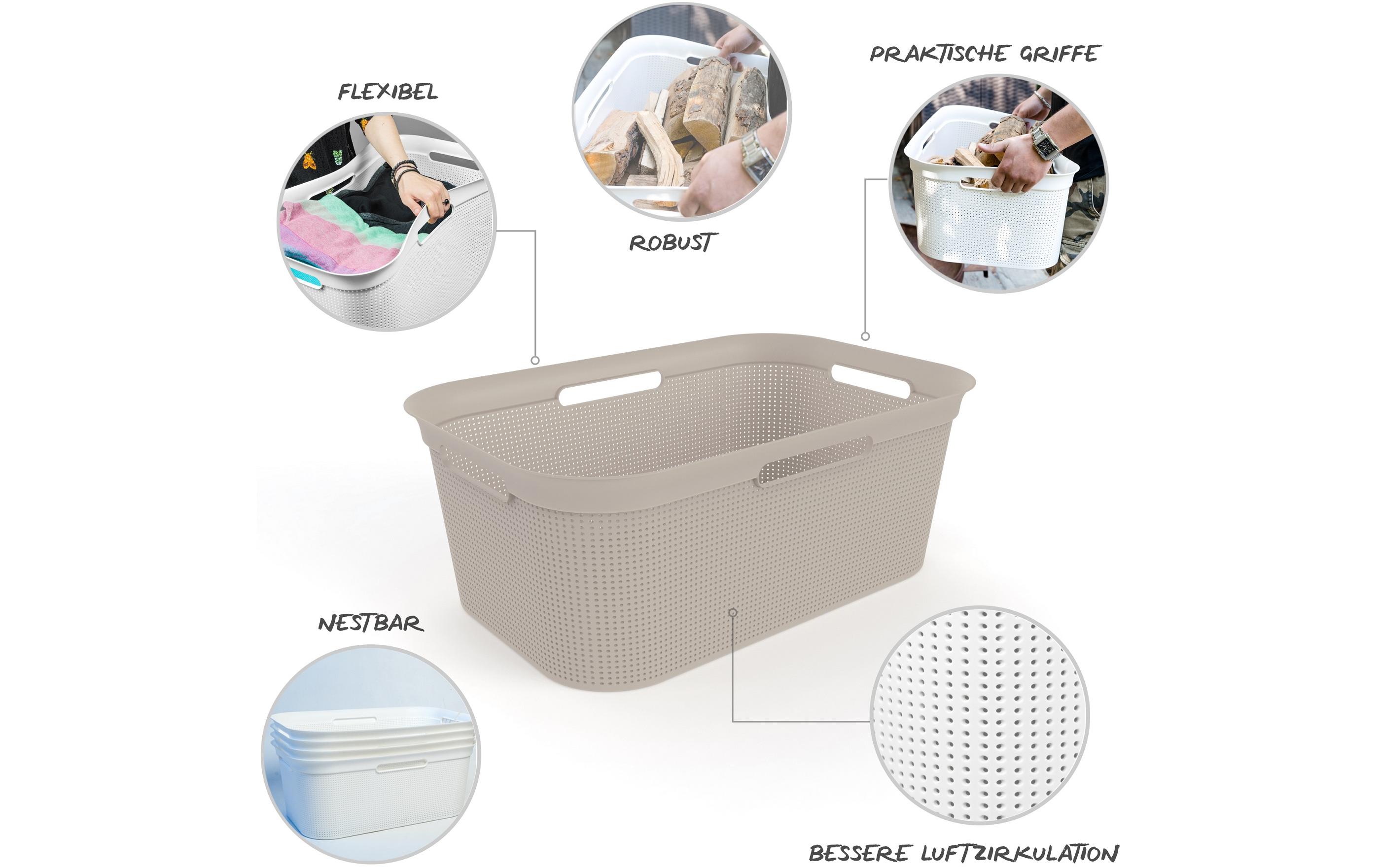 Wäschekorb Brisen Beige, 41 lWäschebox