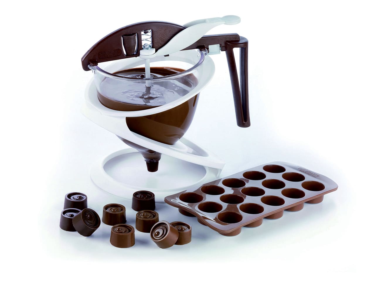 Entonnoir à piston Funnel Choc - 0,8 litre - Silikomart