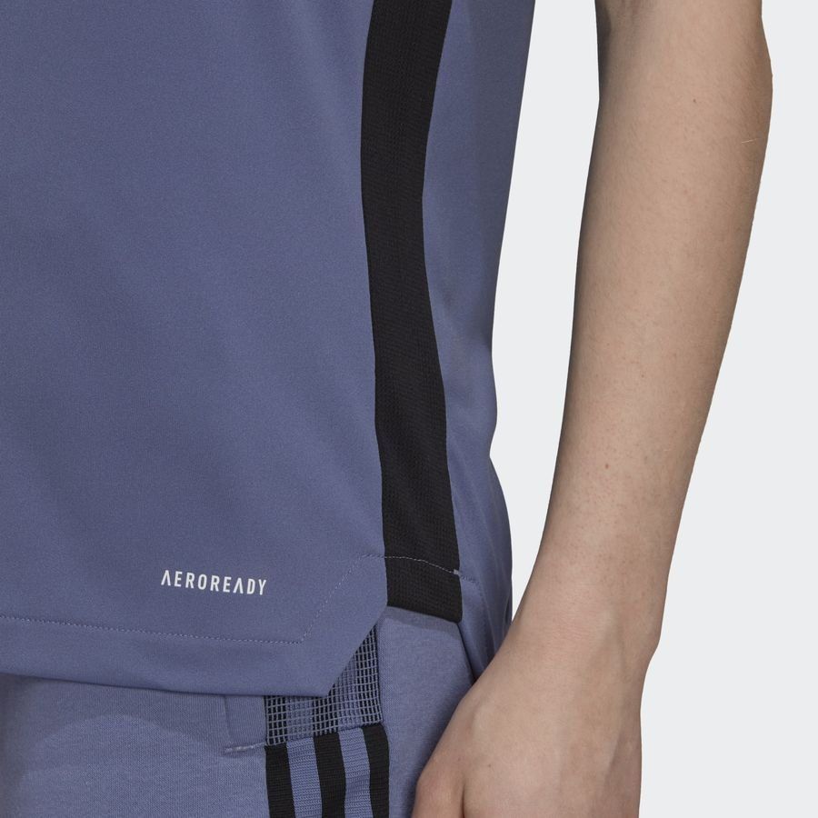 adidas T-shirt d'Entraînement Tiro Blocking - Blanc/Violet Femme