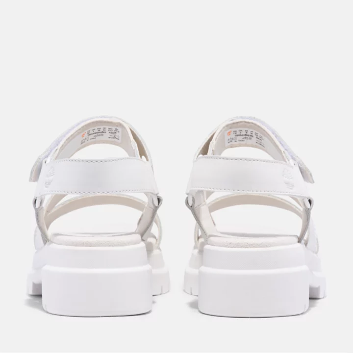 Sandale London Vibe à trois brides pour femme en blanc