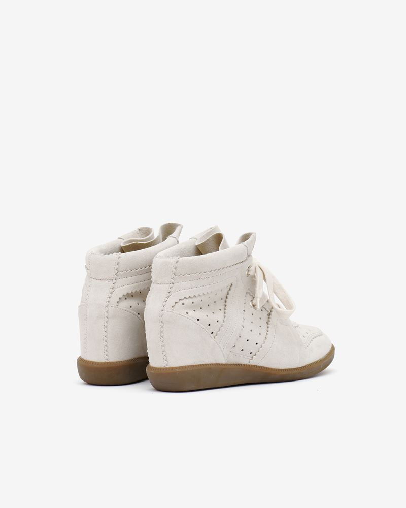 BASKETS EN CUIR VELOURS BOBBY