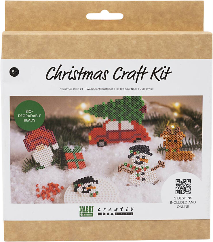 Creativ Company DIY Kit BioBeads , Julebil, rensdyr, snemand, nisse og gave