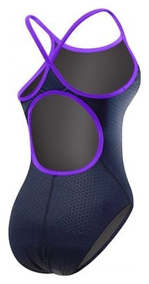 Maillot de Bain Femme TYR Hexa Diamondfit Noir/Pourpre