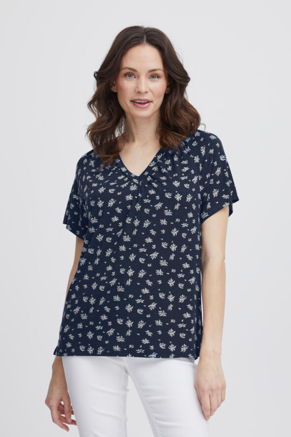 Fransa FRSANIE TEE 1 Navy blazer mix