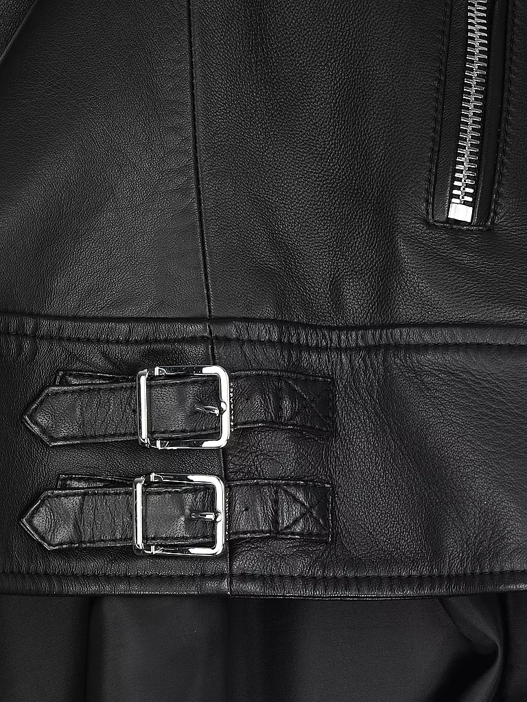 DSQUARED2 Lederjacke schwarz