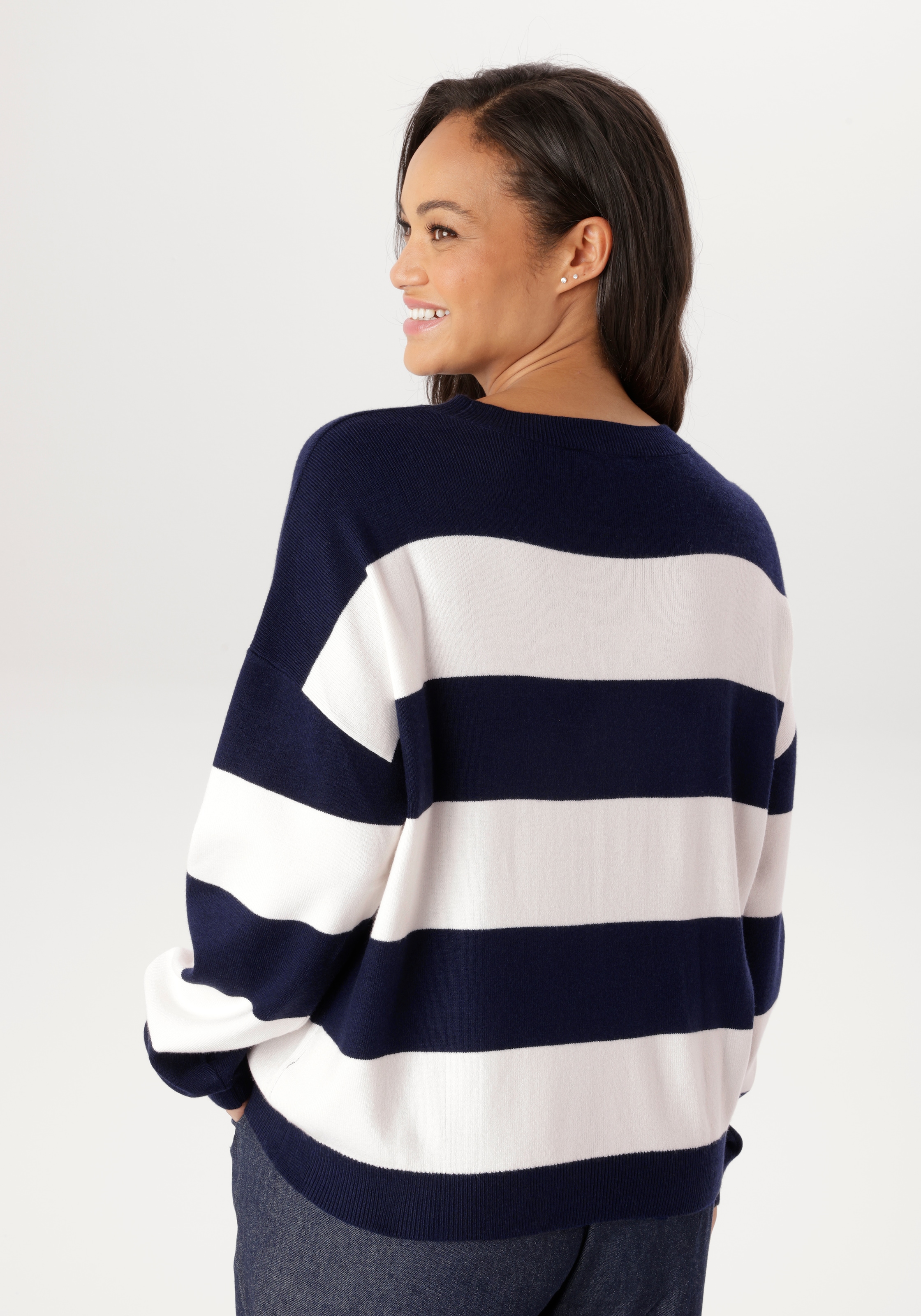 Aniston PLUS Strickpullover im Streifen-Dessin - NEUE KOLLEKTION
