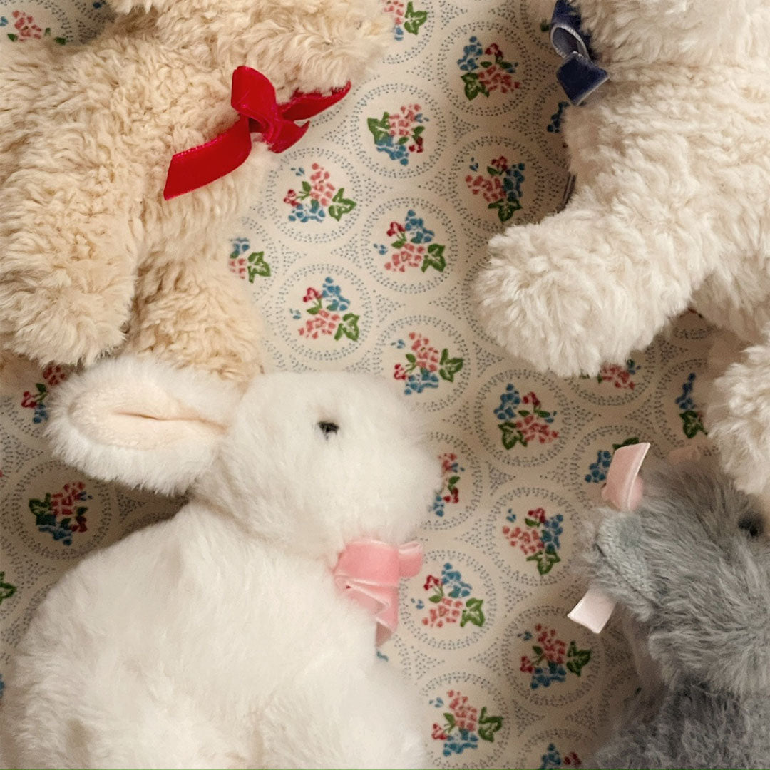 konges sløjd knuffelkonijn - white - 12 cm
