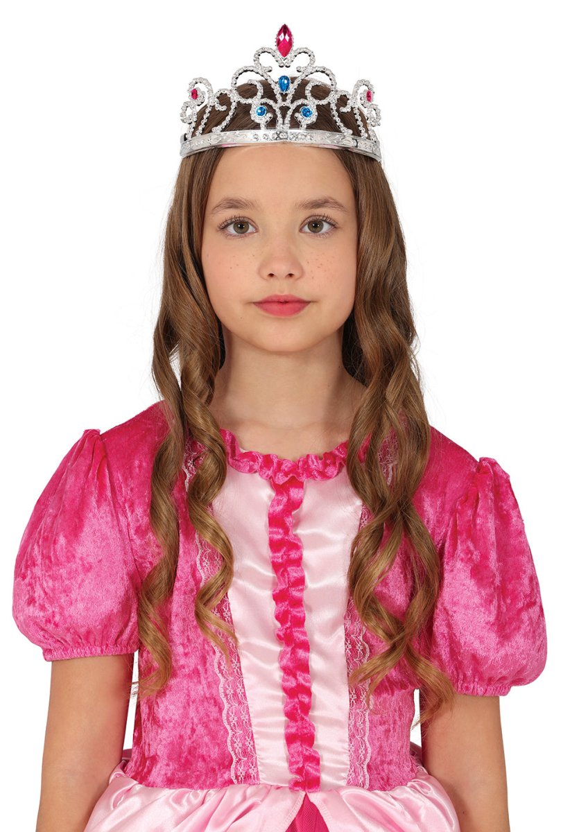 Zilveren Tiara Kind Met Edelstenen