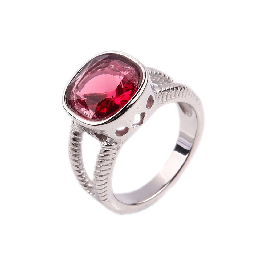 Sigil - Ring van roestvrij staal met imitatiekristal