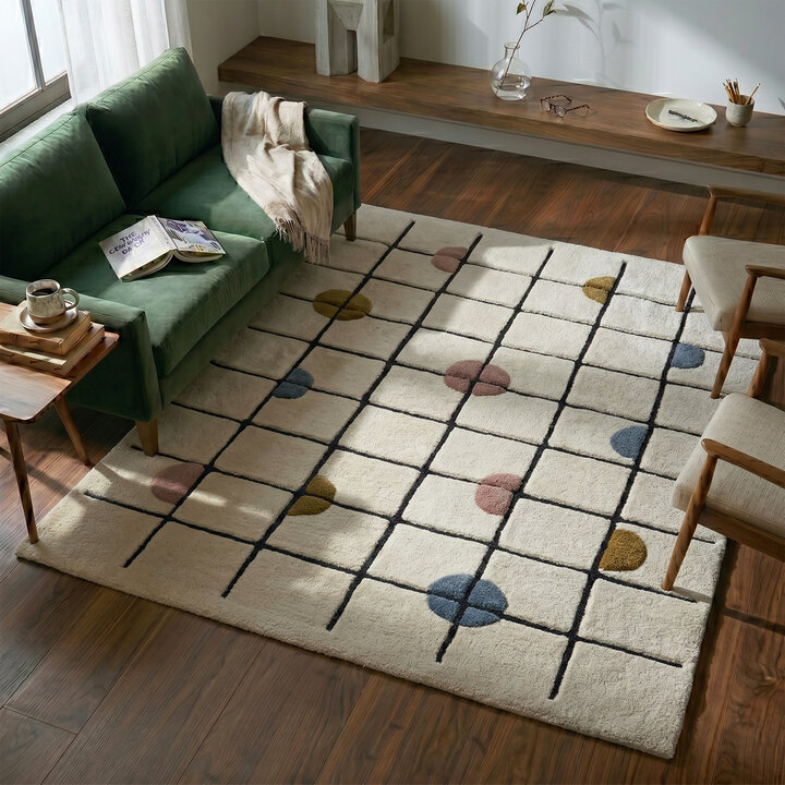 Geometrisch vloerkleed  - Brunello Circles Multicolor