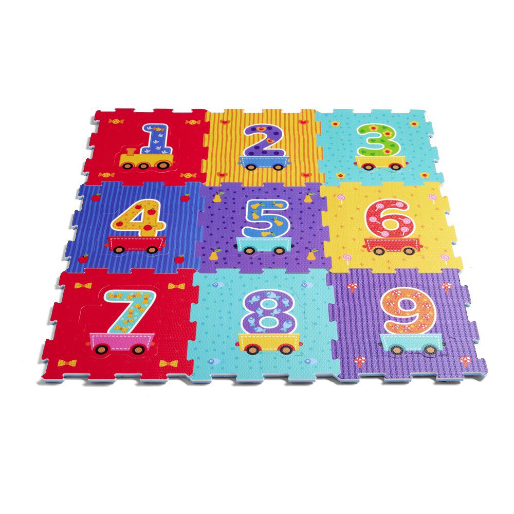 Puzzle de sol chiffres 18 pièces 30,5x30,5cm
