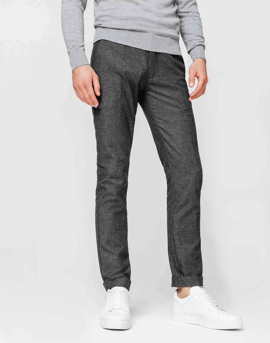 Pantalon casual gris moyen